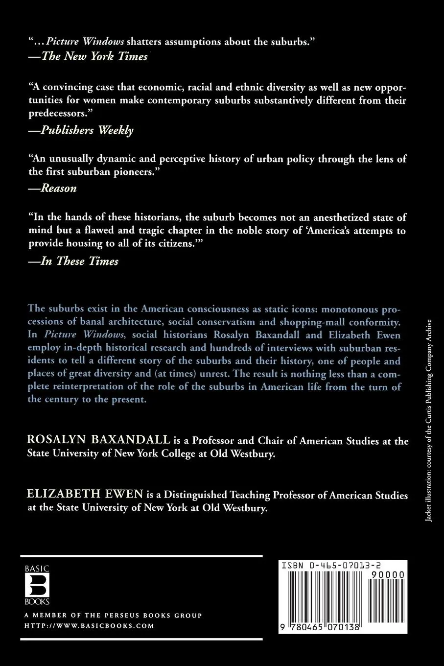 Rückseite: 9780465070138 | Picture Windows | How the Suburbs Happened | Rosalyn Baxandall (u. a.)