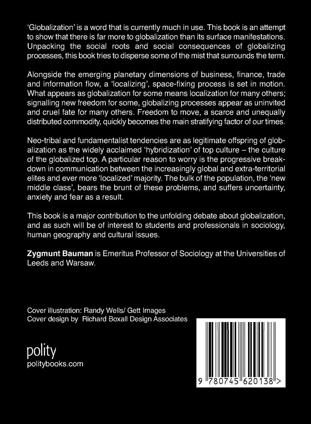 Rückseite: 9780745620138 | Globalization | The Human Consequences | Zygmunt Bauman | Taschenbuch