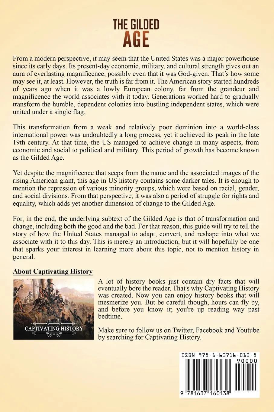 Rückseite: 9781637160138 | The Gilded Age | Captivating History | Taschenbuch | Englisch | 2020