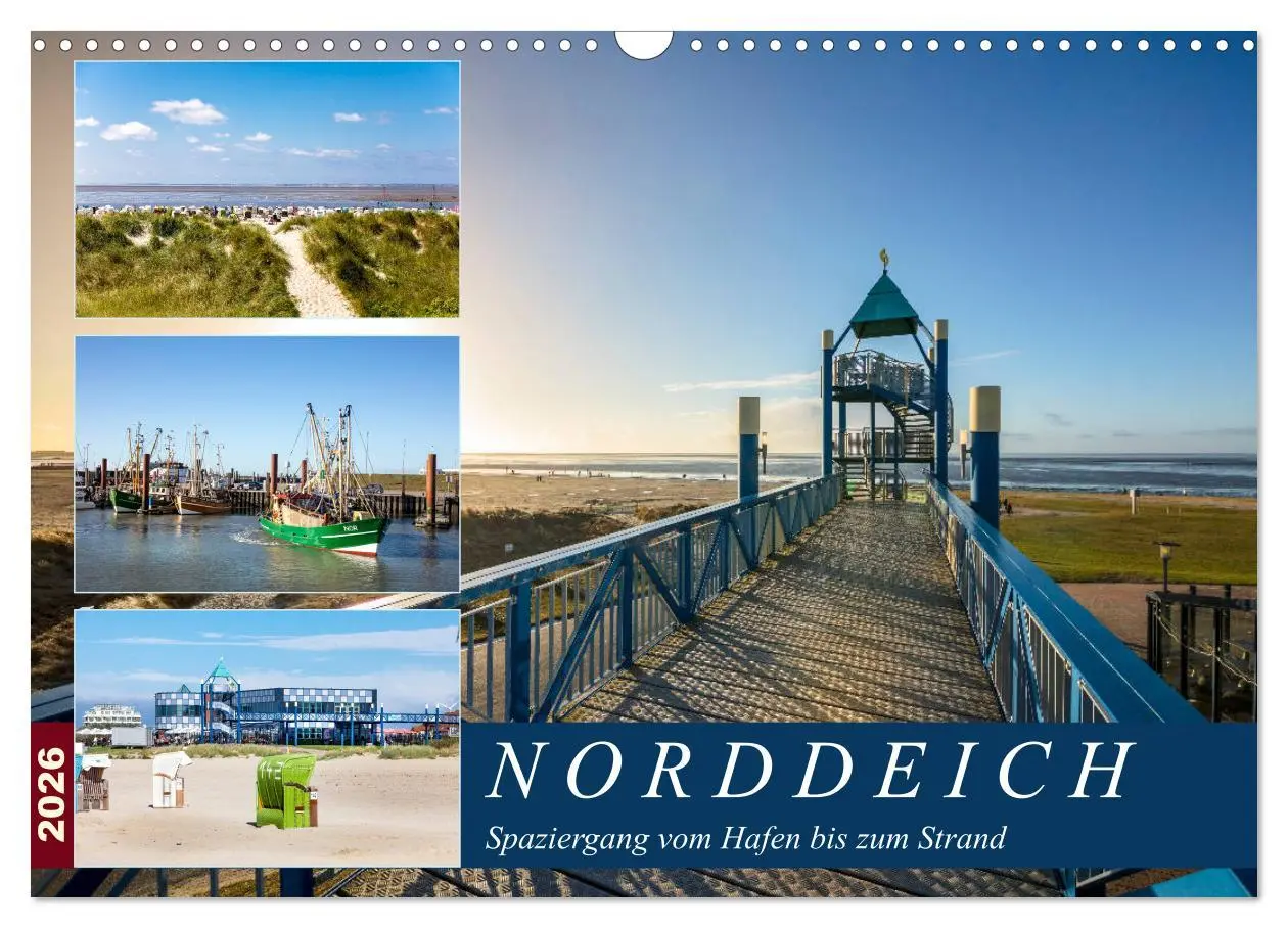 Cover: 9783457920138 | Norddeich Spaziergang vom Hafen bis zum Strand (Wandkalender 2026...