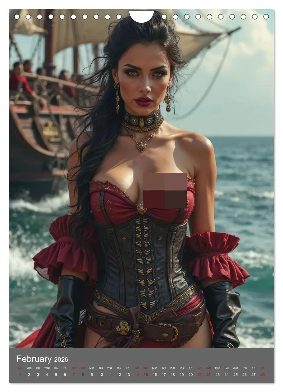 Bild: 9783516700138 | Pirate princesses (Wall Calendar 2026 DIN A4 portrait), CALVENDO 12...