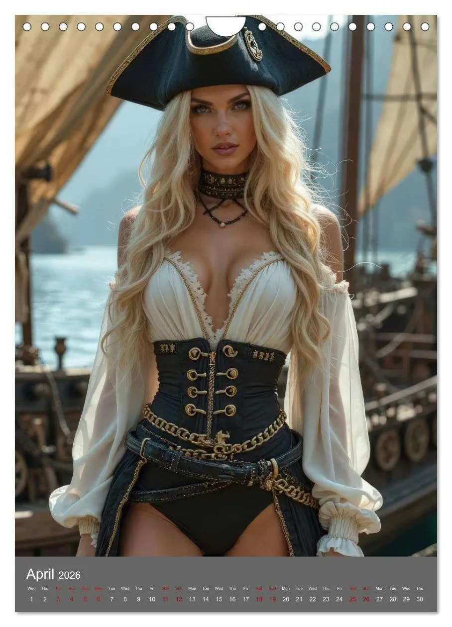 Bild: 9783516700138 | Pirate princesses (Wall Calendar 2026 DIN A4 portrait), CALVENDO 12...