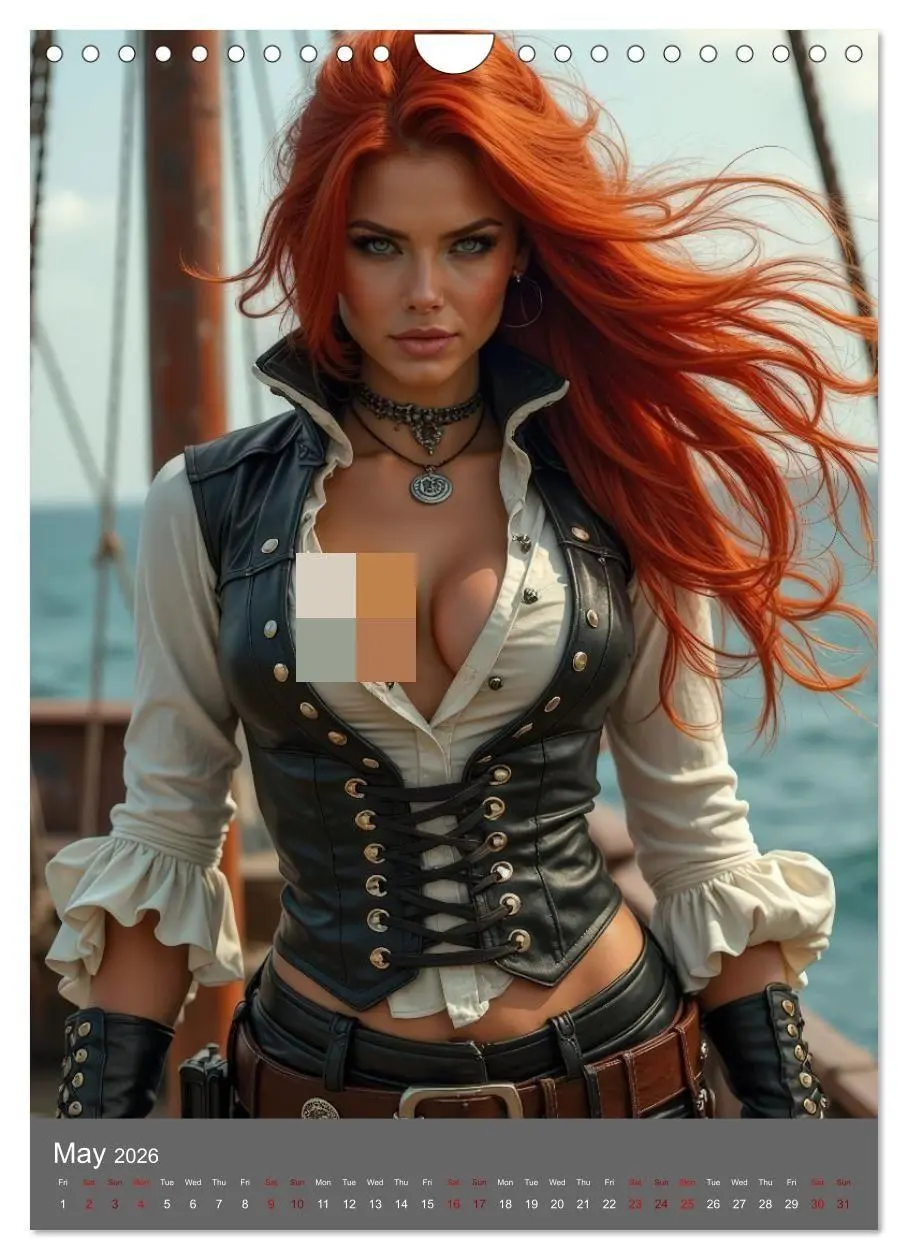 Bild: 9783516700138 | Pirate princesses (Wall Calendar 2026 DIN A4 portrait), CALVENDO 12...
