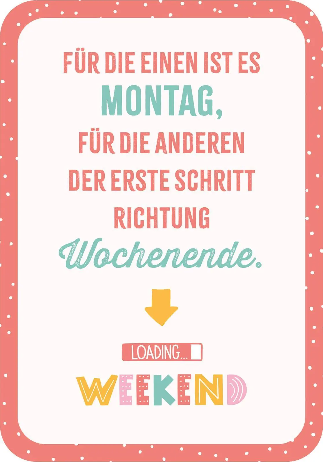 Bild: 9783845860138 | Das kleine Montagsorakel | 50 Kärtchen für den Wochenstart | Buch