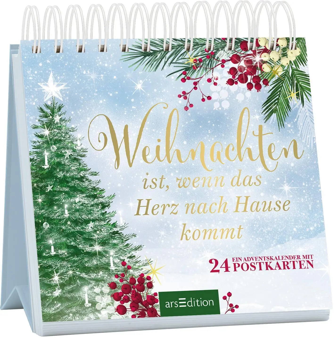 Cover: 4014489140238 | Postkarten-Adventskalender. Weihnachten ist, wenn das Herz nach...