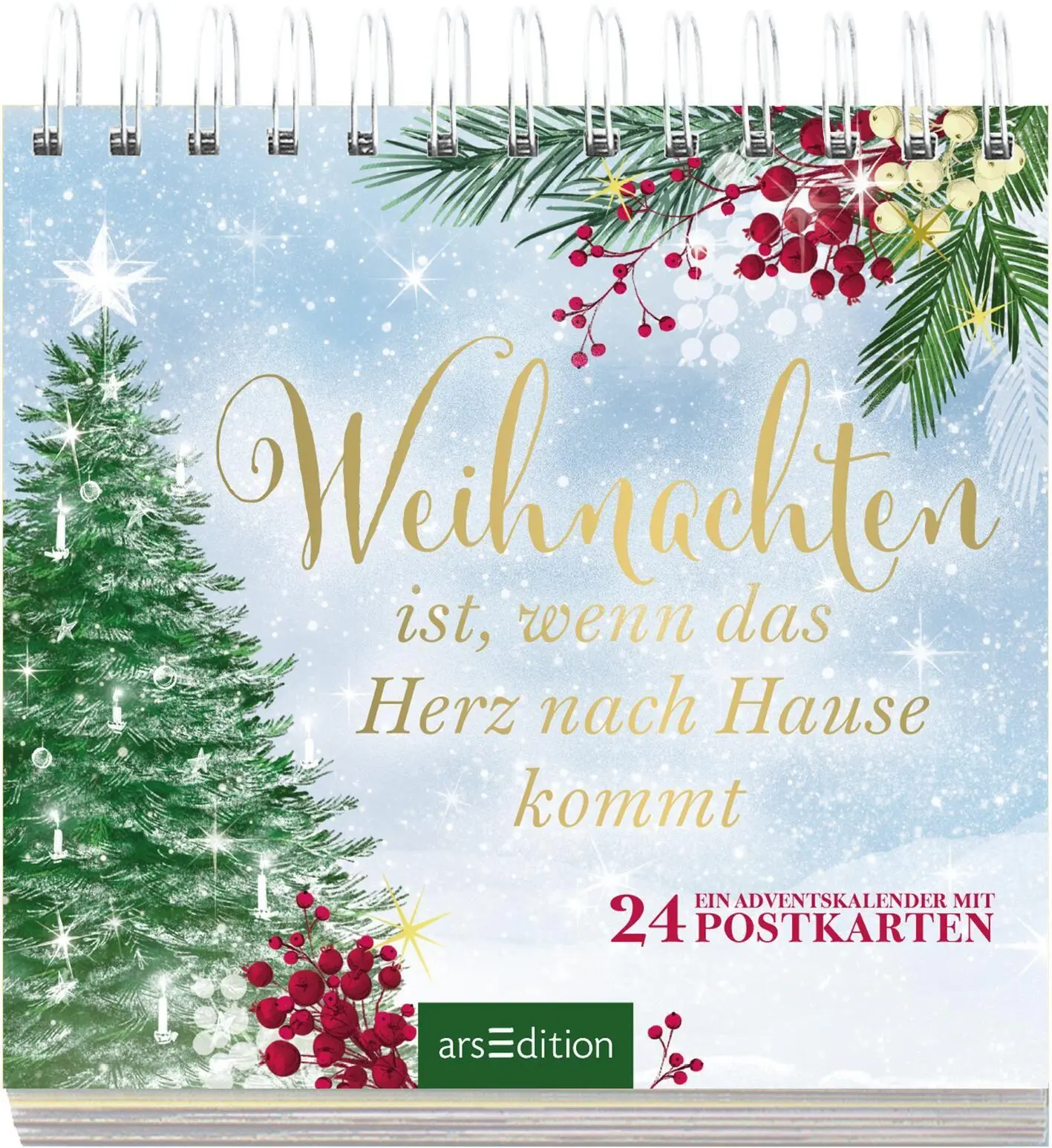 Bild: 4014489140238 | Postkarten-Adventskalender. Weihnachten ist, wenn das Herz nach...