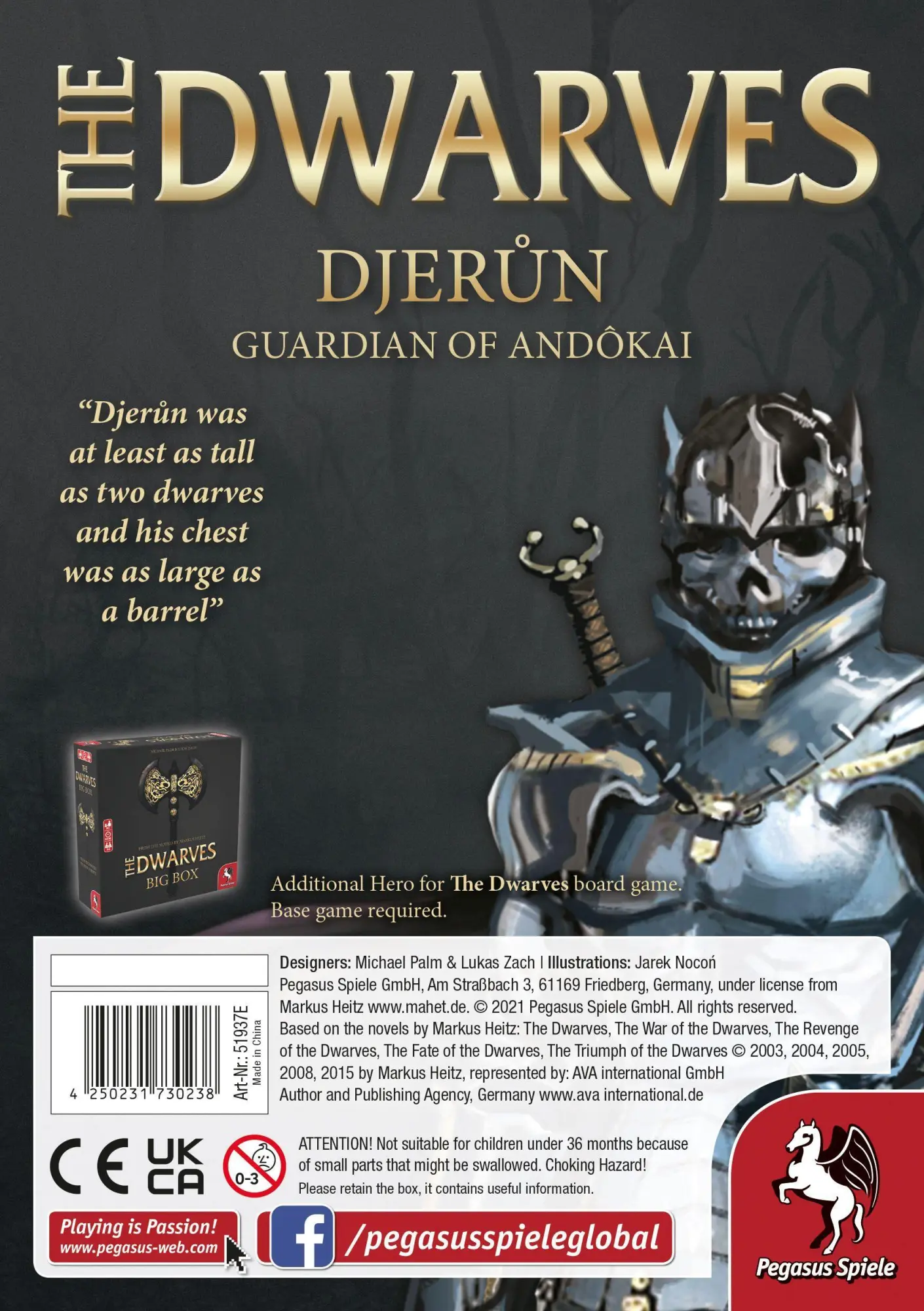 Cover: 4250231730238 | The Dwarves Characterpack Djerun (English Edition) | Michael Palm