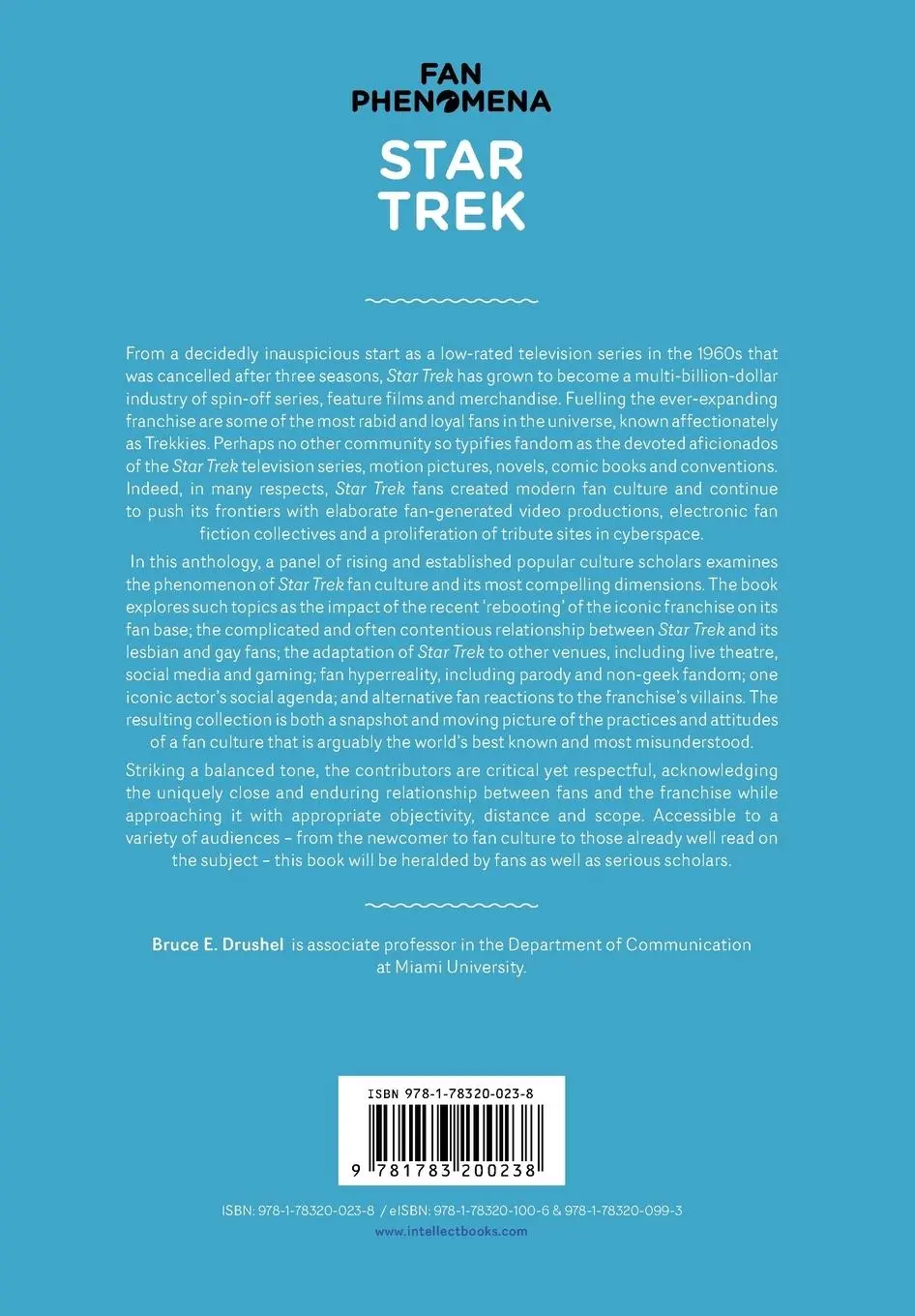 Rückseite: 9781783200238 | Fan Phenomena | Star Trek | Bruce E. Drushel | Taschenbuch | Englisch