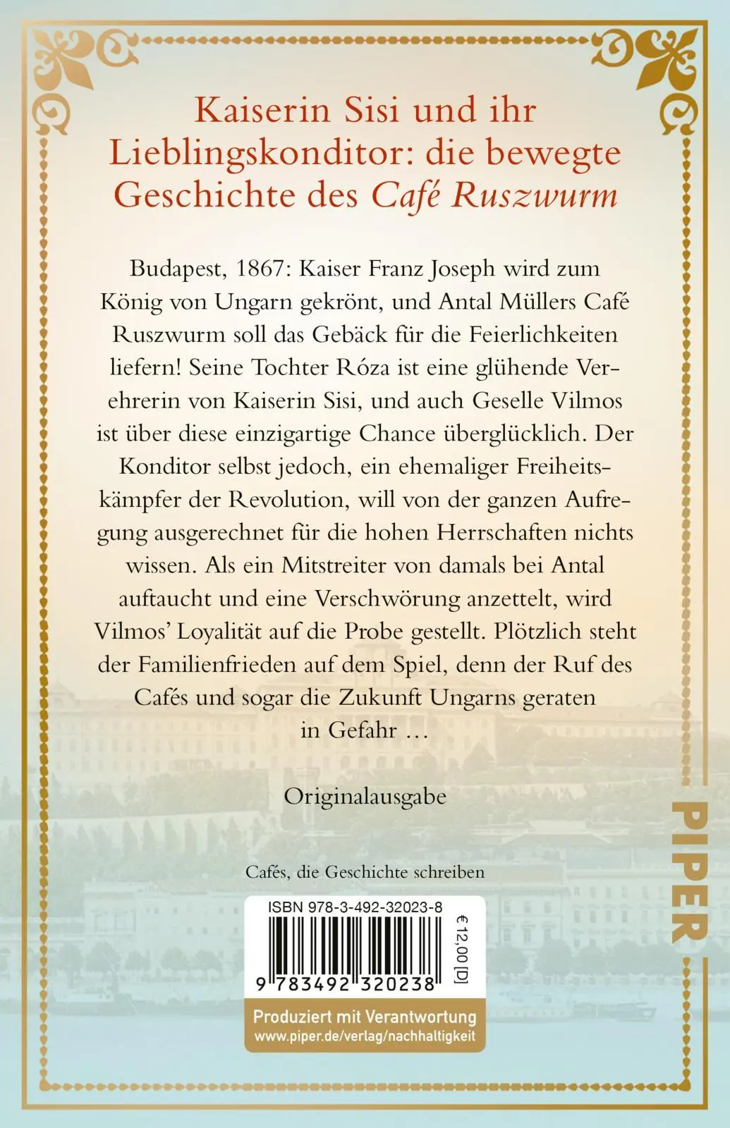 Rückseite: 9783492320238 | Ein Café in Budapest | Ulrike Fuchs | Taschenbuch | 416 S. | Deutsch