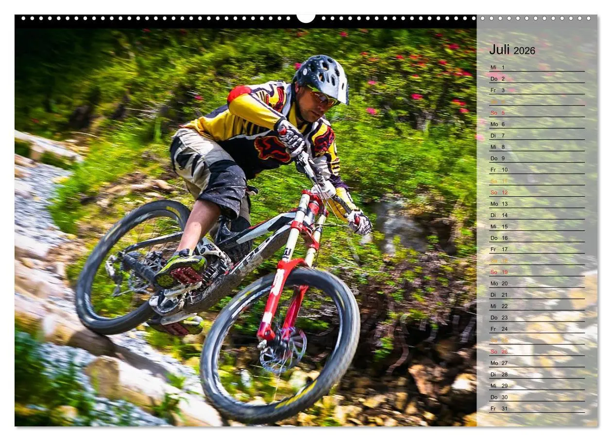 Bild: 9783516000238 | Downhill Moments (hochwertiger Premium Wandkalender 2026 DIN A2...