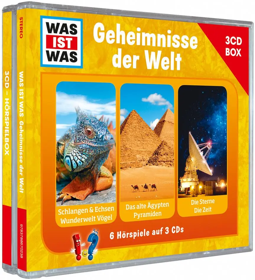 Cover: 9783788670238 | Was ist was Hörspielbox: Geheimnisse der Welt | Manfred Baur (u. a.)