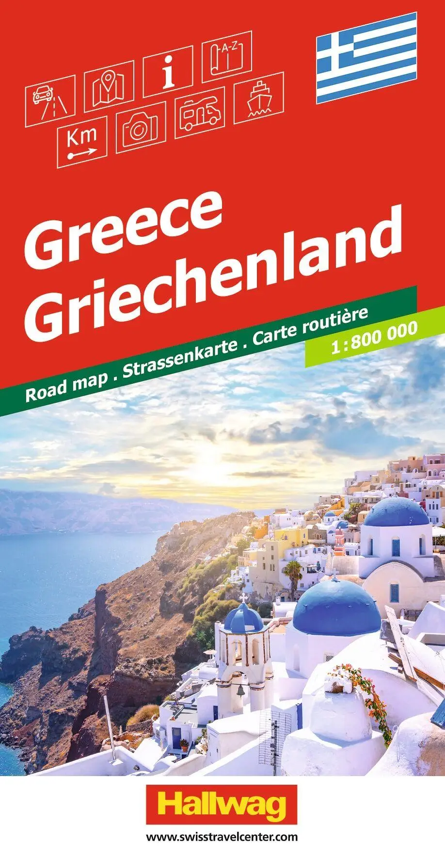 Cover: 9783828330238 | Hallwag Strassenkarte Griechenland 1:800.000 | (Land-)Karte | Deutsch