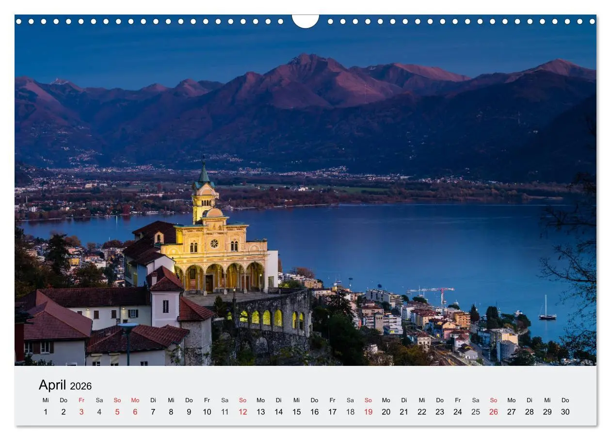 Bild: 9783457830338 | Tessin - Ticino (Wandkalender 2026 DIN A3 quer), CALVENDO...