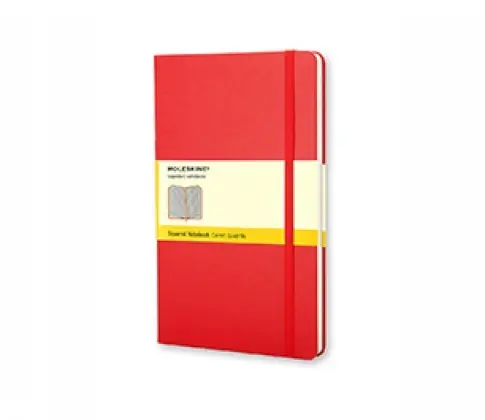 Cover: 9788862930338 | Moleskine Notizbuch, L/A5, Kariert, Hard Cover, Scharlachrot | 2009