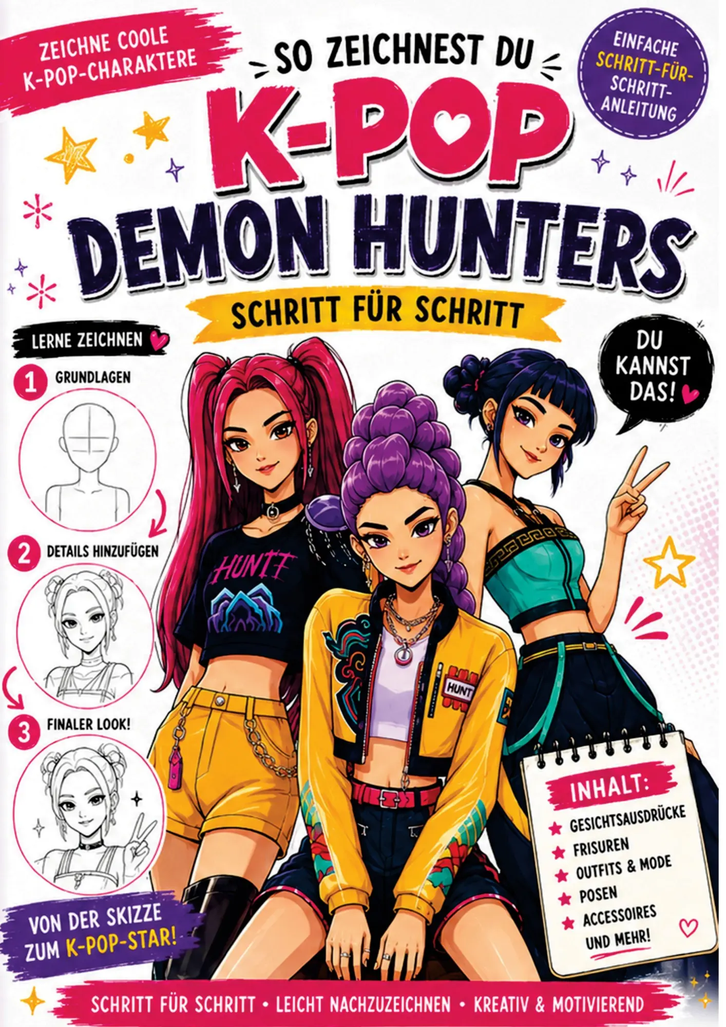 Cover: 9789403910338 | Kpop Demon Hunters Zeichenbuch | Angela Vegara | Taschenbuch | 100 S.