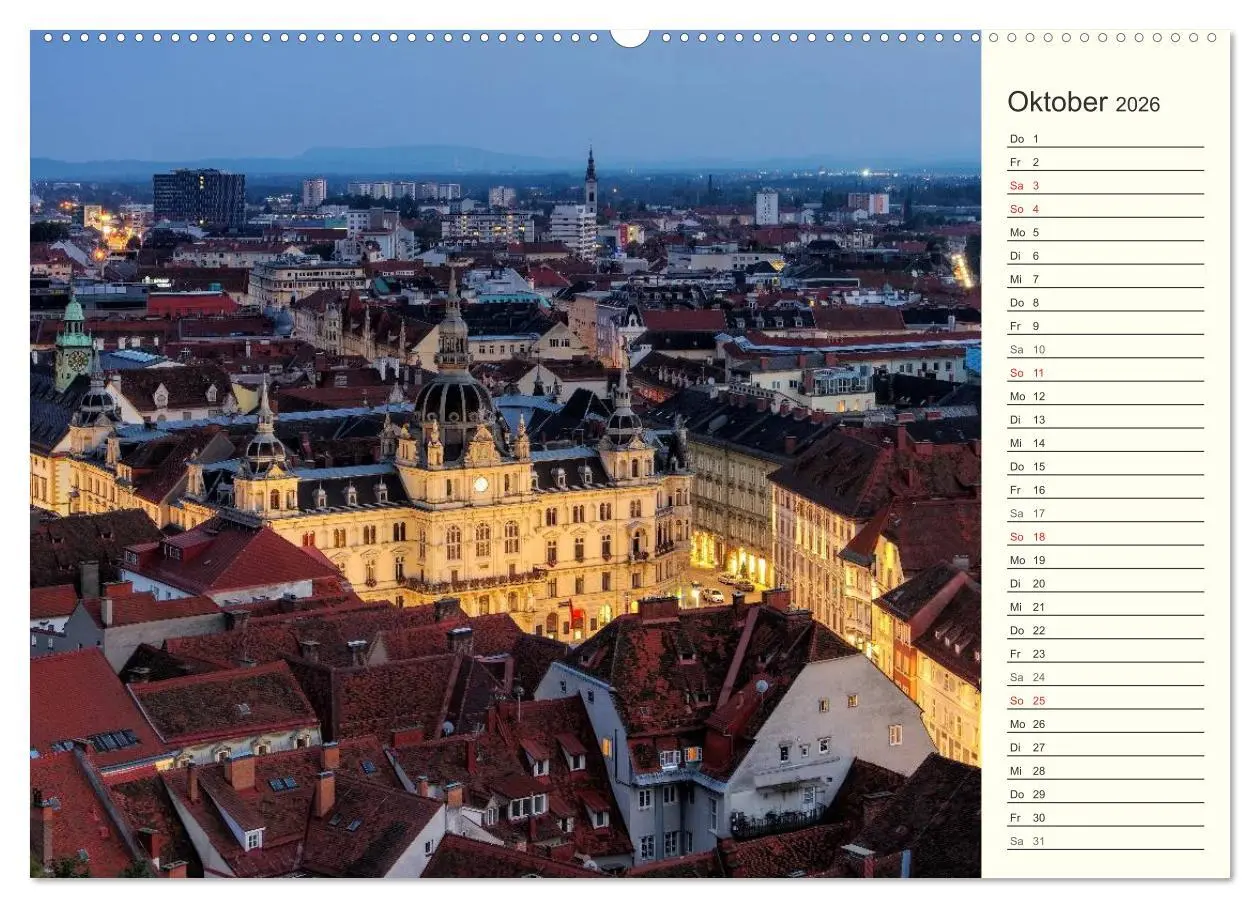 Bild: 9783457990438 | Graz - Metropole der Steiermark (hochwertiger Premium Wandkalender...