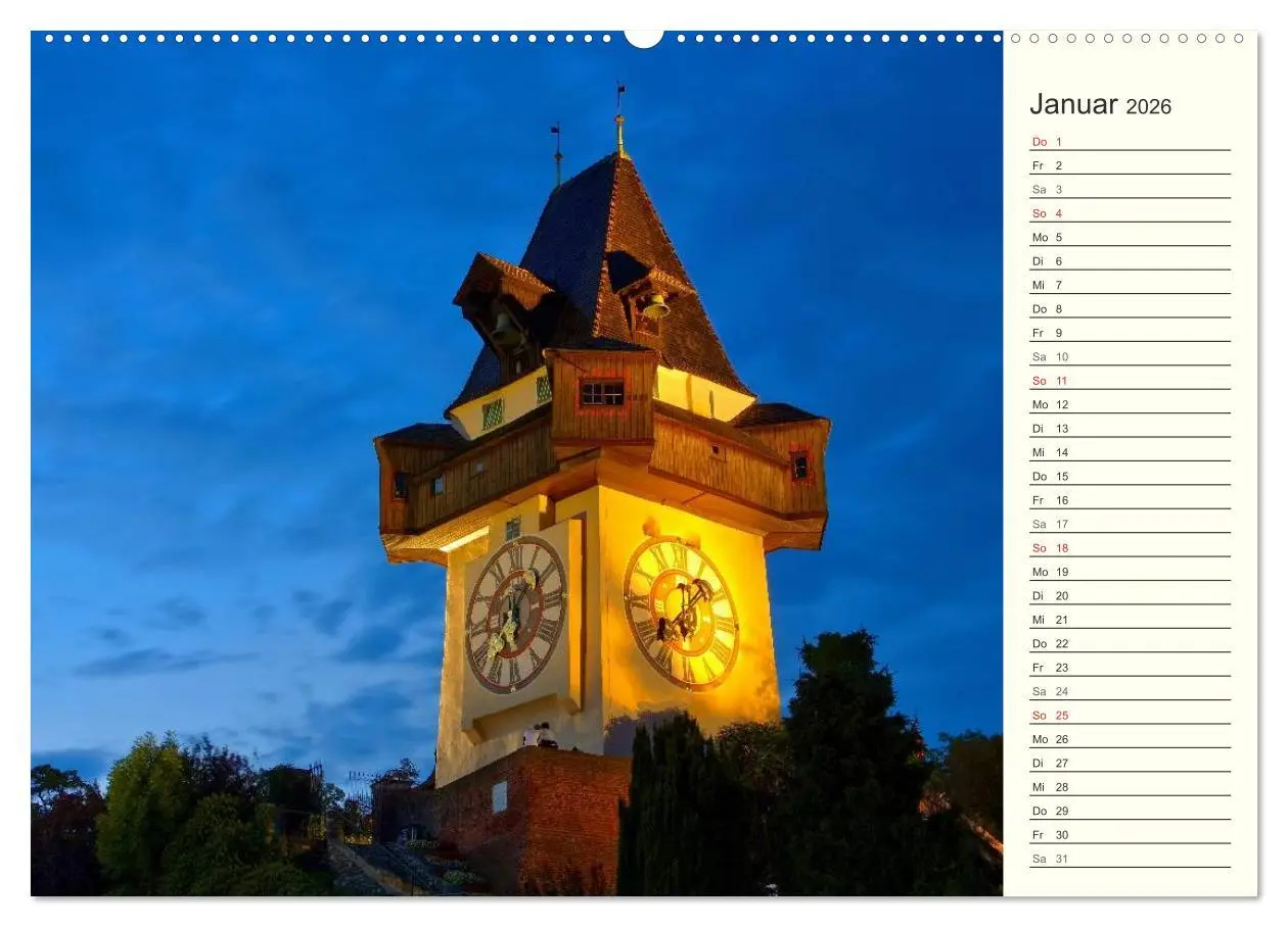 Bild: 9783457990438 | Graz - Metropole der Steiermark (hochwertiger Premium Wandkalender...