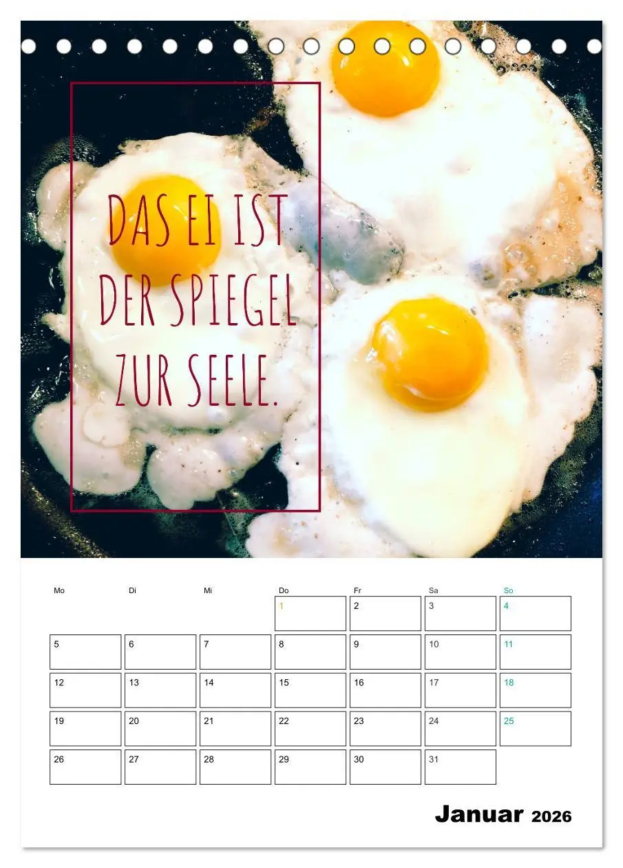 Bild: 9783516390438 | Mit Eiern durch's Jahr. (Tischkalender 2026 DIN A5 hoch), CALVENDO...