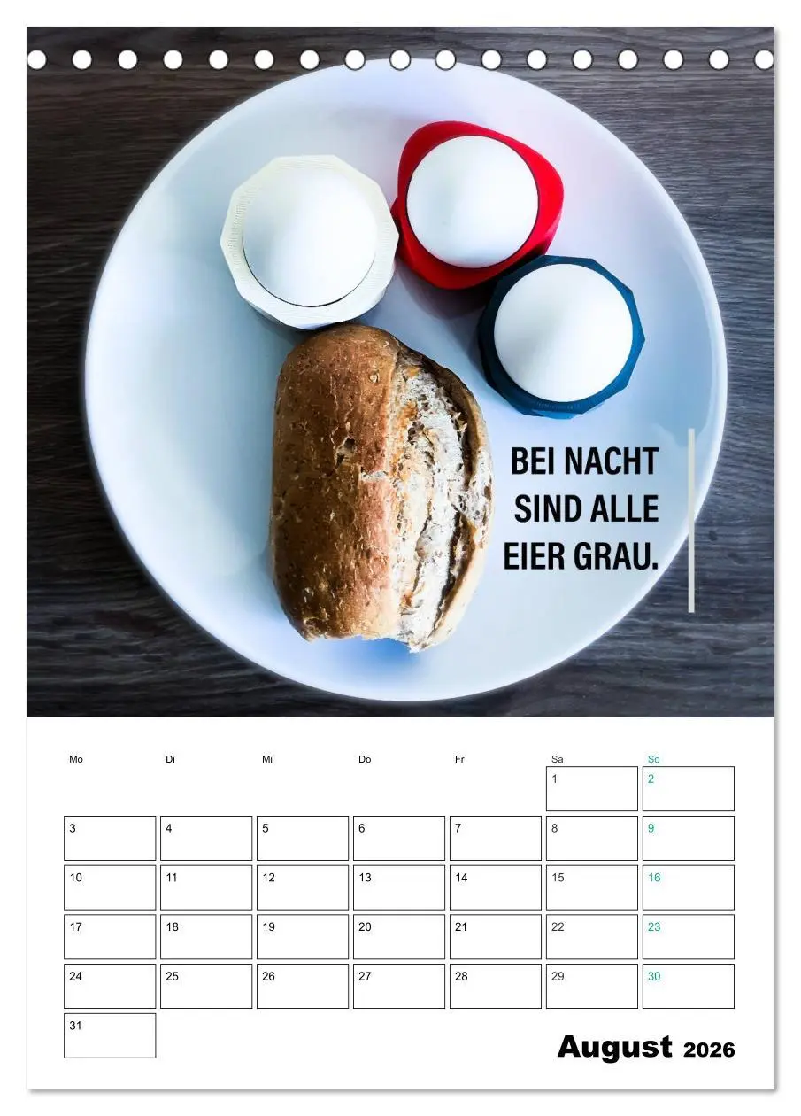 Bild: 9783516390438 | Mit Eiern durch's Jahr. (Tischkalender 2026 DIN A5 hoch), CALVENDO...