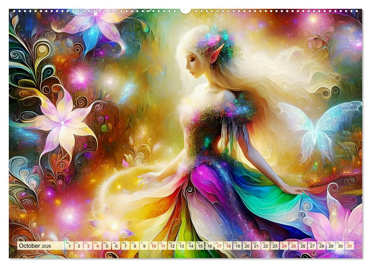 Bild: 9783516530438 | The flower elves Enchanting harmony (Wall Calendar 2026 DIN A2...