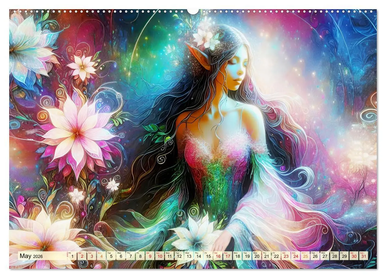 Bild: 9783516530438 | The flower elves Enchanting harmony (Wall Calendar 2026 DIN A2...