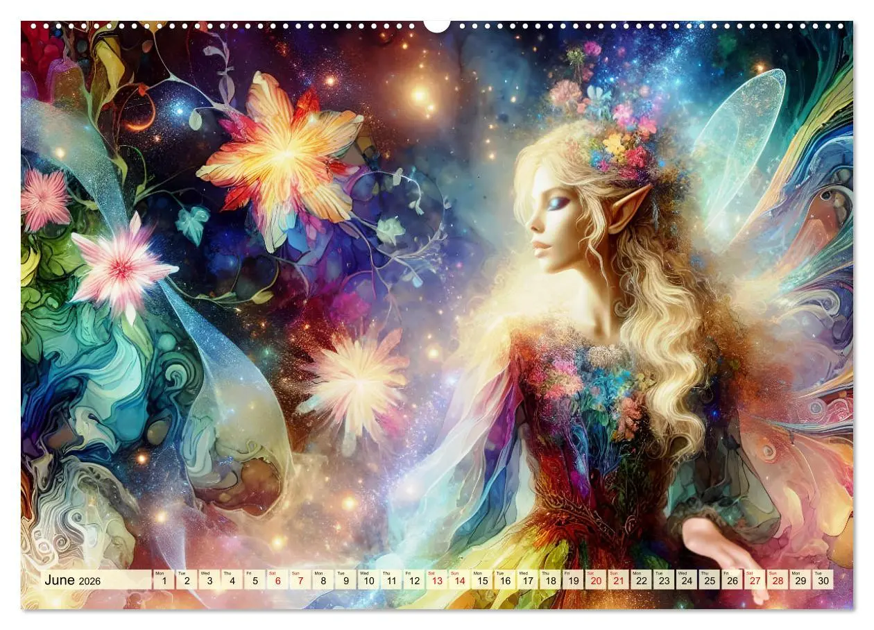 Bild: 9783516530438 | The flower elves Enchanting harmony (Wall Calendar 2026 DIN A2...