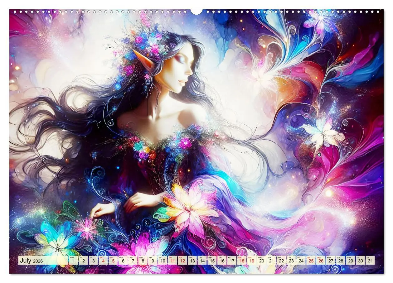 Bild: 9783516530438 | The flower elves Enchanting harmony (Wall Calendar 2026 DIN A2...
