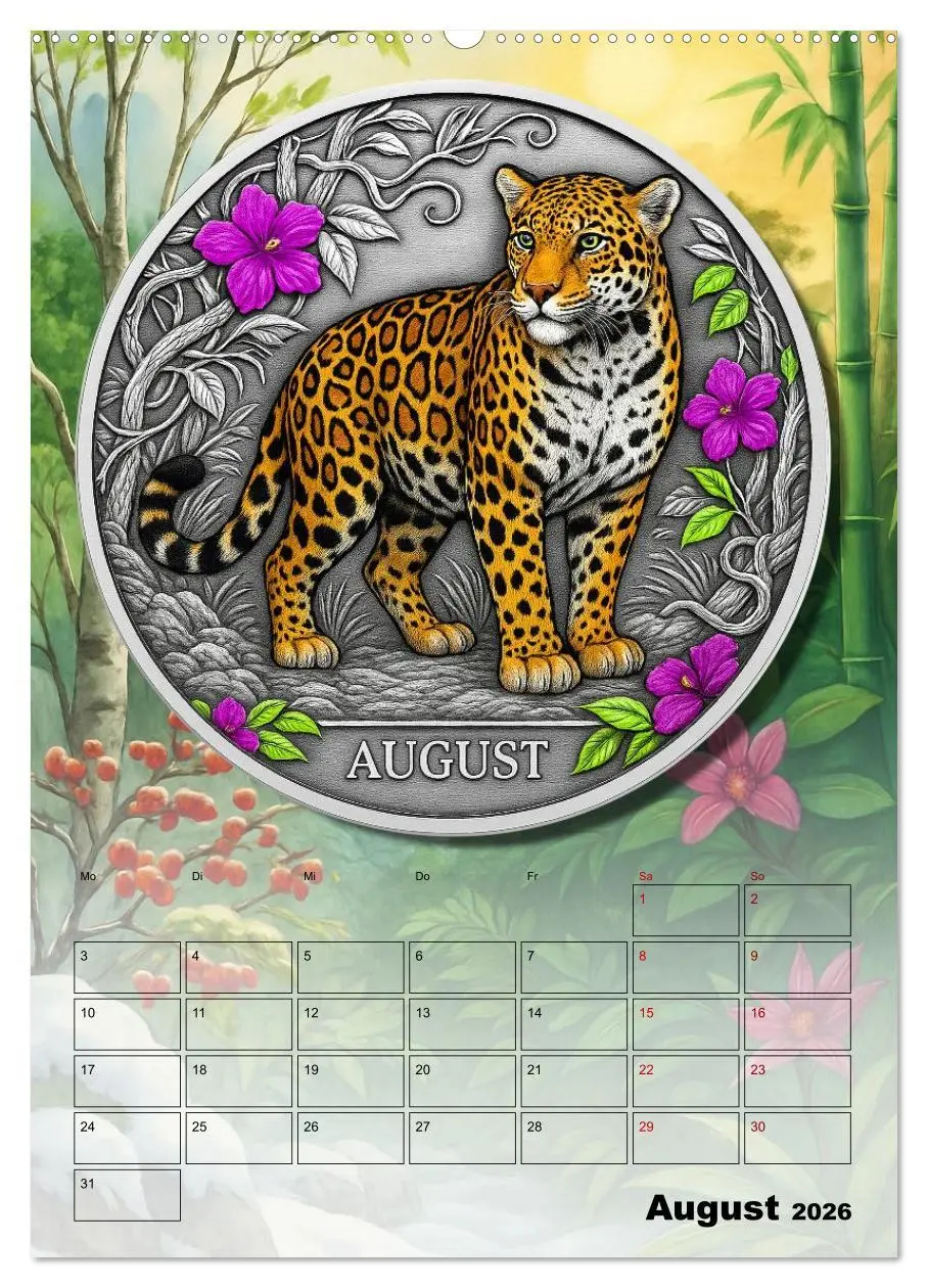 Bild: 9783516600438 | Katzenadel in Silber (Wandkalender 2026 DIN A2 hoch), CALVENDO...