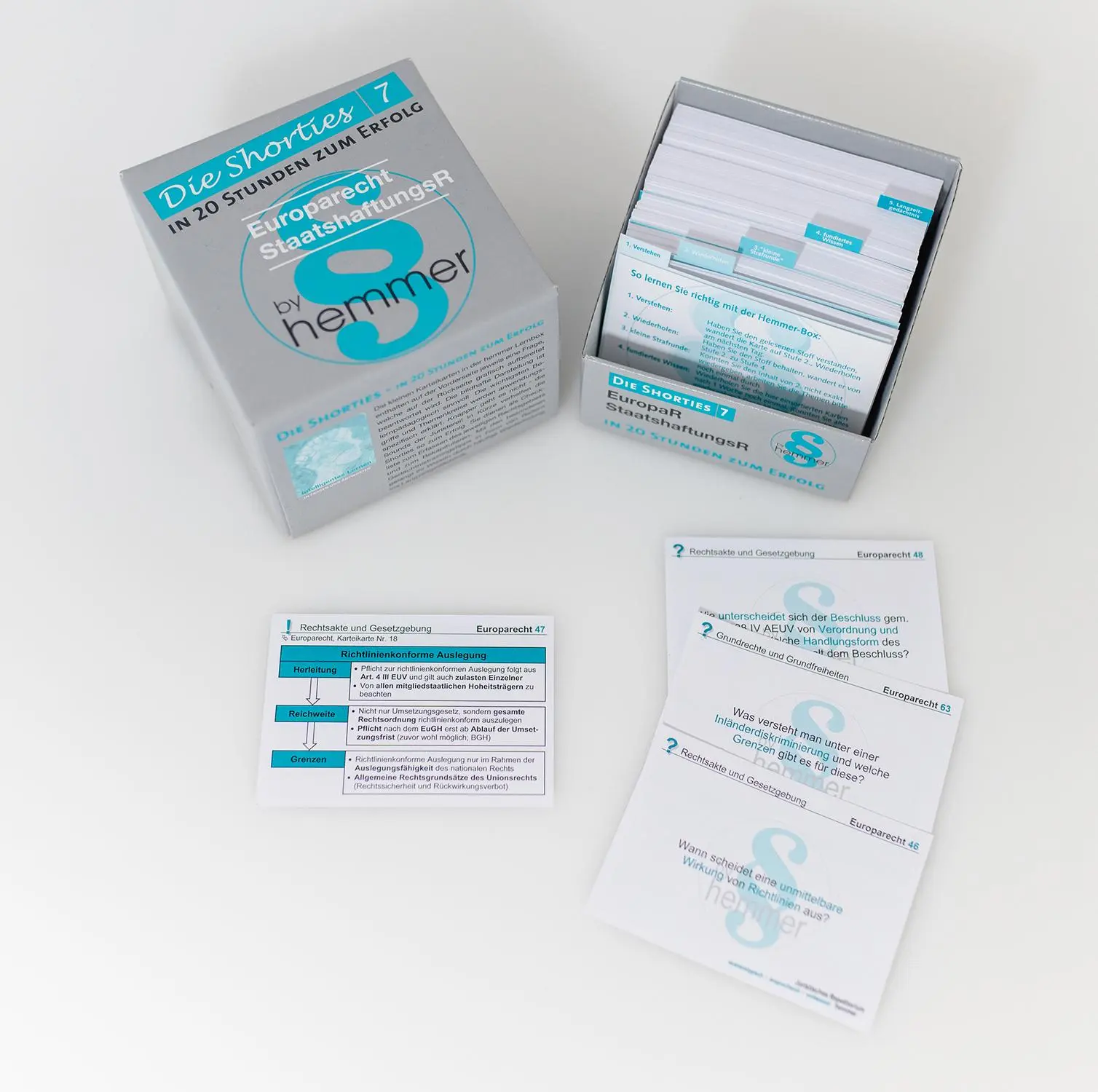 Cover: 9783968380438 | Karteikarten Shorties Box 7 - Europarecht, Staatshaftungsrecht | Box