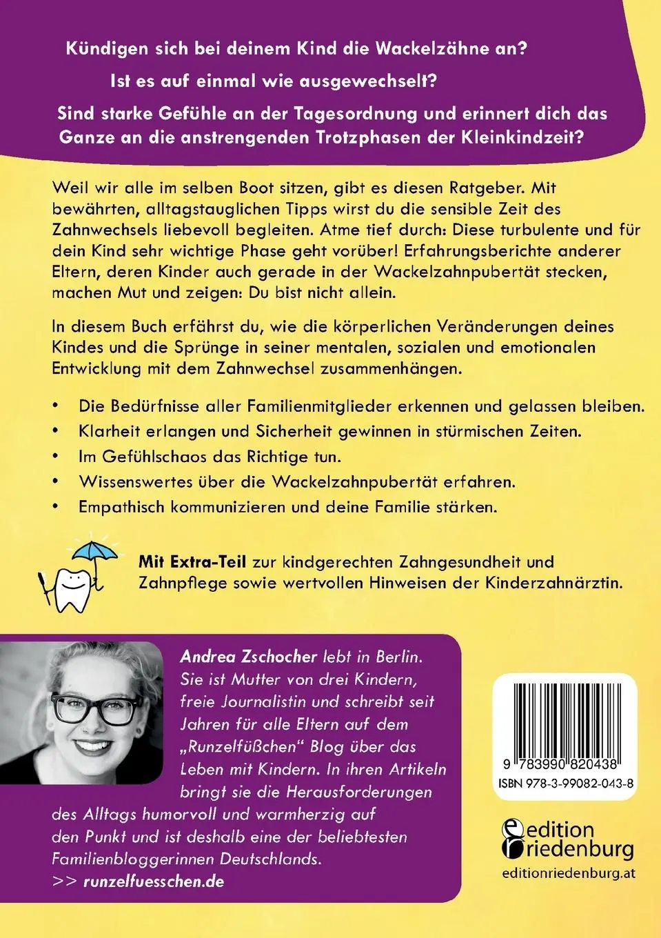 Rückseite: 9783990820438 | Nicht mehr klein und noch nicht groß: Der liebevolle Ratgeber für...