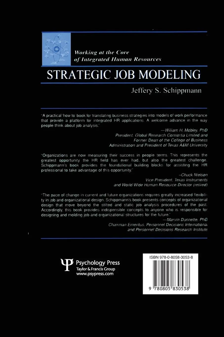 Rückseite: 9780805830538 | Strategic Job Modeling | Jeffery S. Schippmann | Taschenbuch | 1999