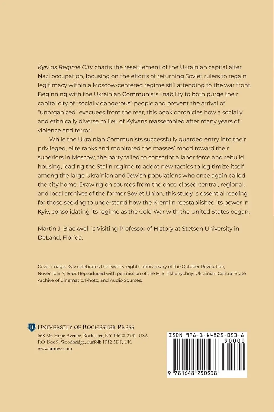 Rückseite: 9781648250538 | Kyiv as Regime City | The Return of Soviet Power After Nazi Occupation