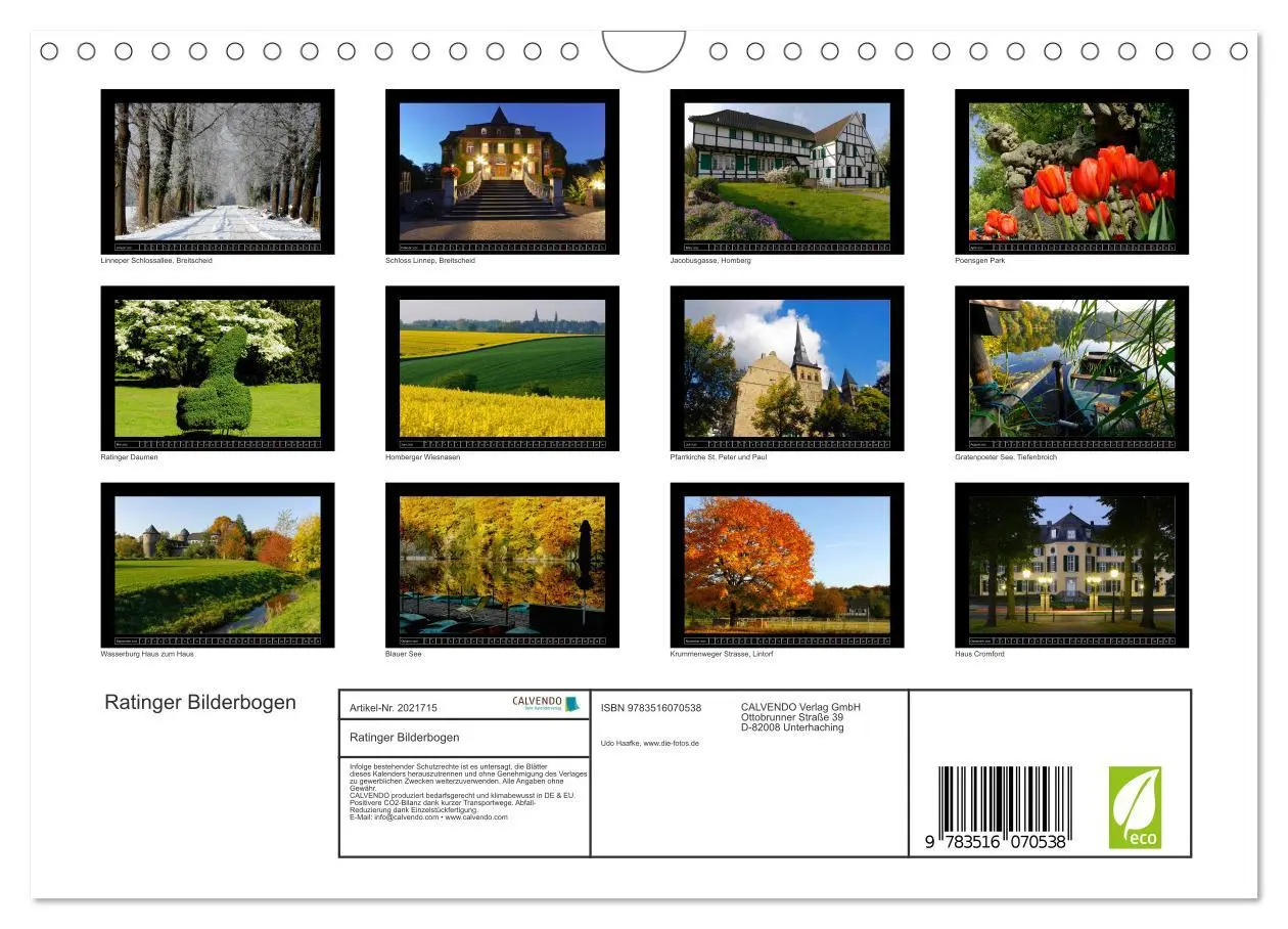 Bild: 9783516070538 | Ratinger Bilderbogen (Wandkalender 2026 DIN A4 quer), CALVENDO...