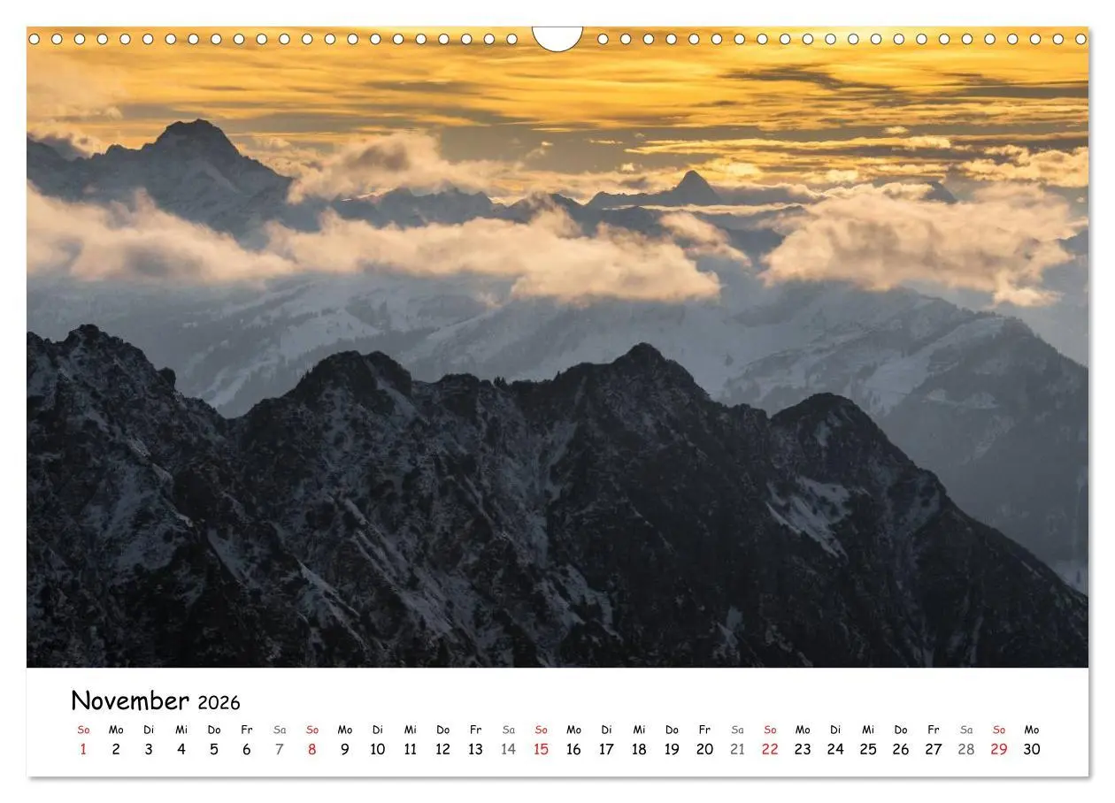 Bild: 9783516140538 | Unterwegs im Allgäu (Wandkalender 2026 DIN A3 quer), CALVENDO...