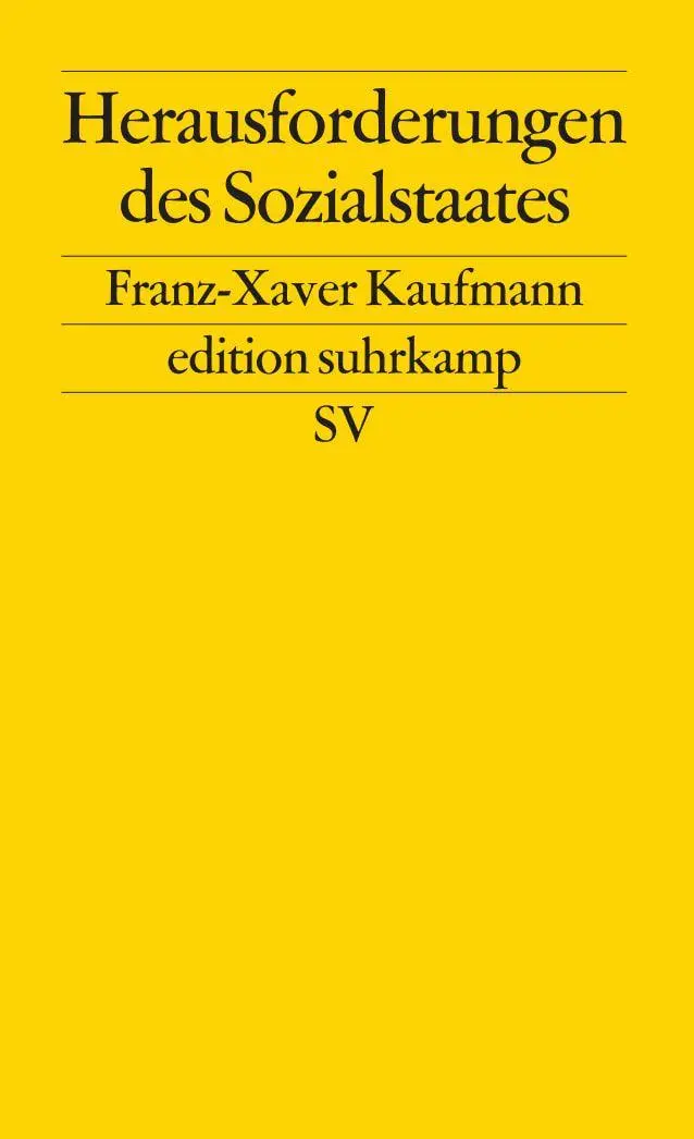 Cover: 9783518120538 | Herausforderungen des Sozialstaates | Franz-Xaver Kaufmann | Buch
