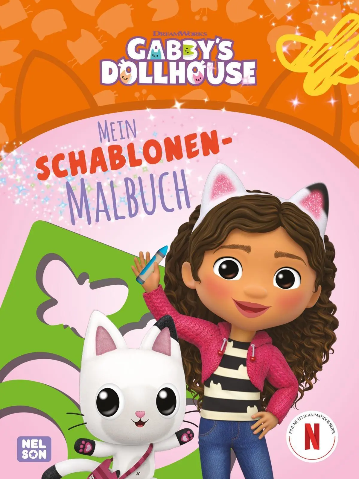 Cover: 9783845130538 | Gabby's Dollhouse: Mein Schablonen-Malbuch | Mit toller Papp-Schablone