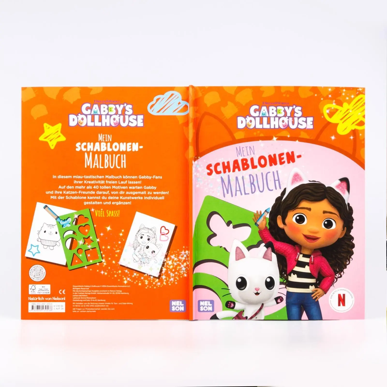 Bild: 9783845130538 | Gabby's Dollhouse: Mein Schablonen-Malbuch | Mit toller Papp-Schablone
