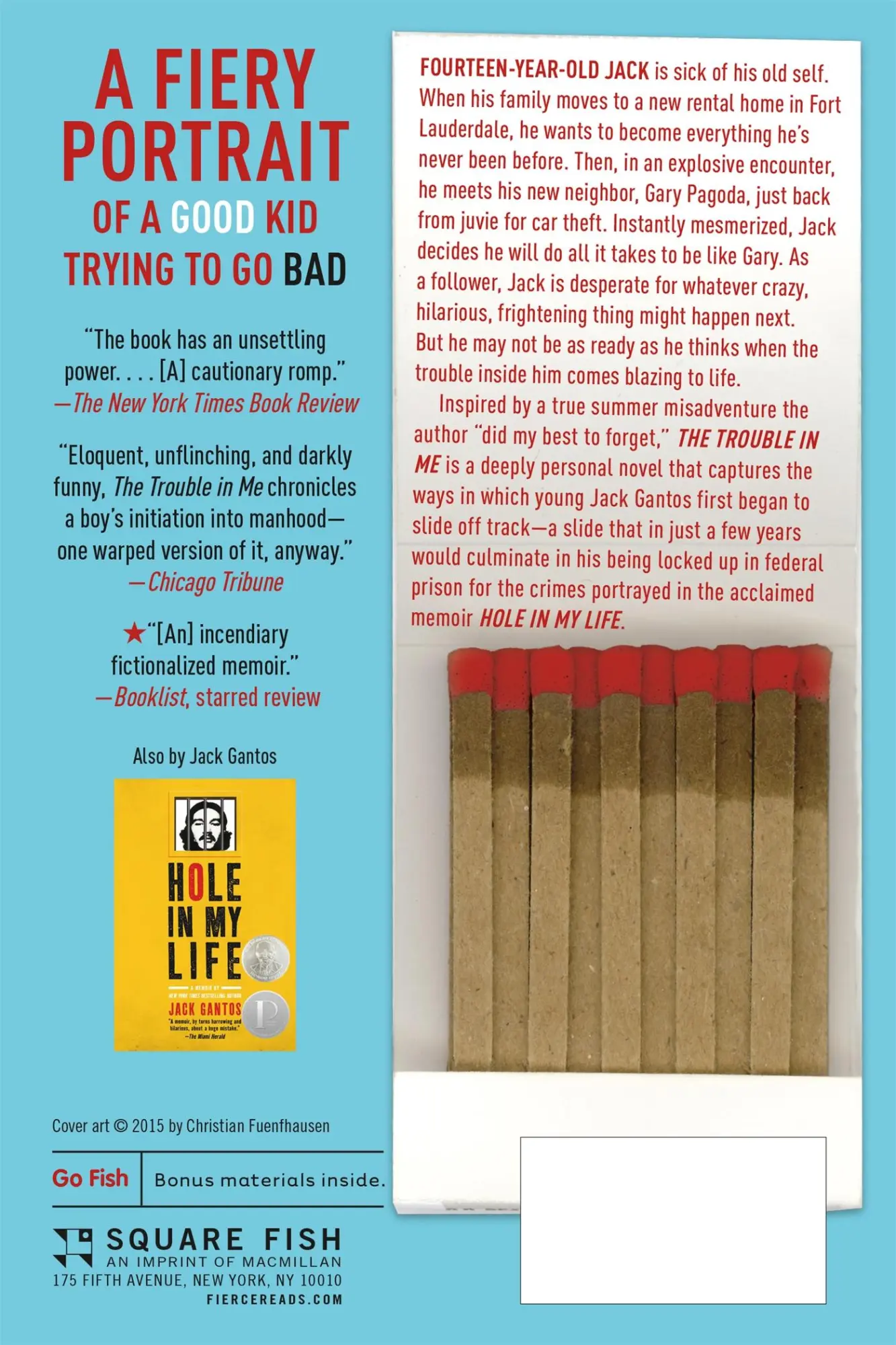 Rückseite: 9781250090638 | Trouble in Me | Jack Gantos | Taschenbuch | Kartoniert / Broschiert