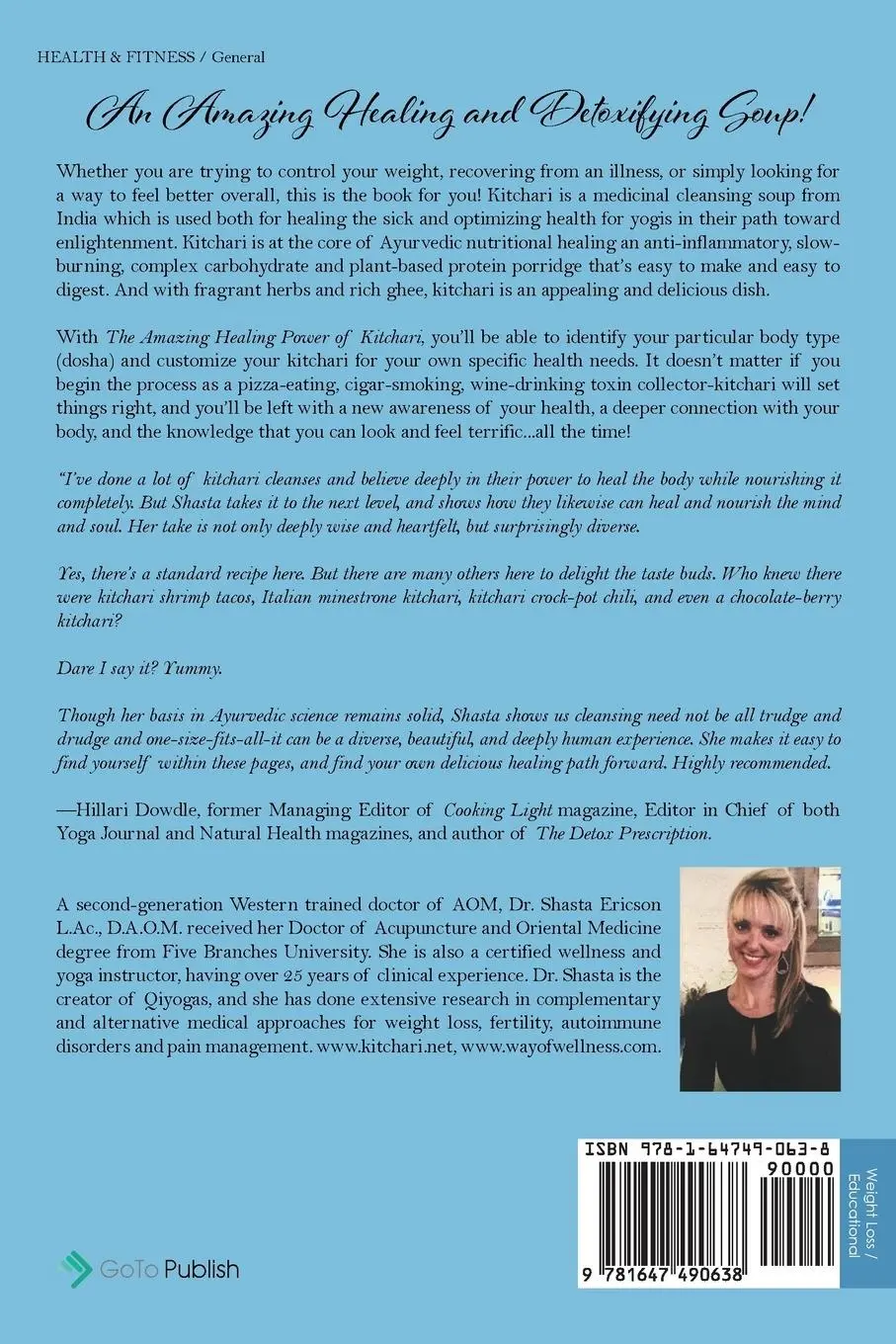 Rückseite: 9781647490638 | The Amazing Healing Power of Kitchari | Ac. | Taschenbuch | Englisch