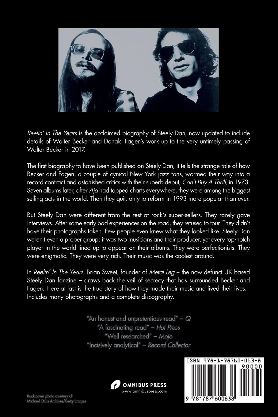 Rückseite: 9781787600638 | Steely Dan | Reelin' in the Years: Reelin in the Years | Brian Sweet