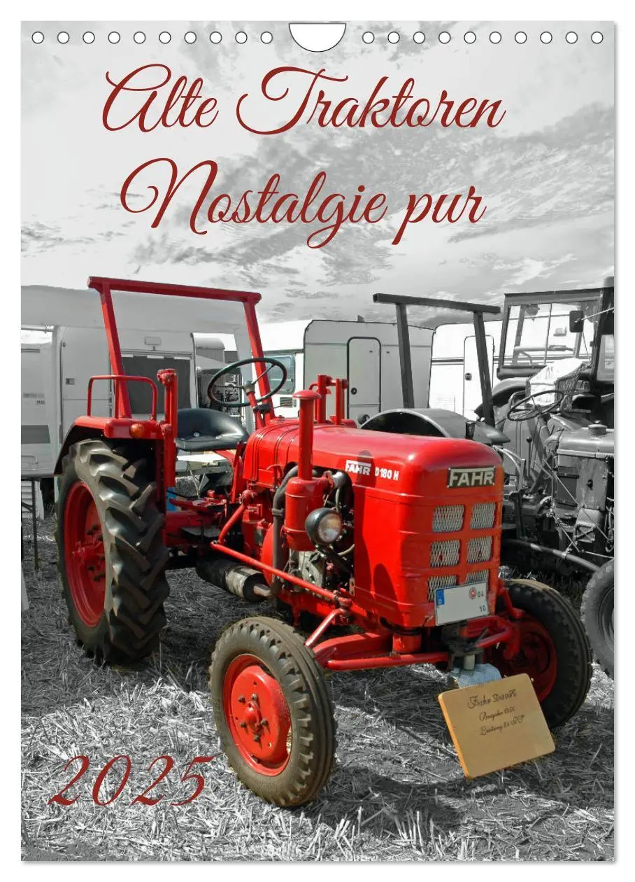 Cover: 9783435950638 | Alte Traktoren Nostalgie pur (Wandkalender 2025 DIN A4 hoch),...