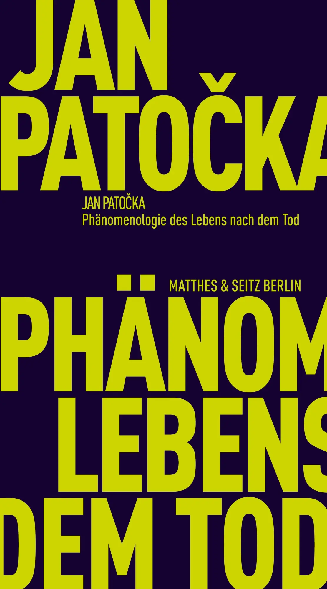 Cover: 9783751830638 | Phänomenologie des Lebens nach dem Tod | Jan Pato¿ka | Taschenbuch