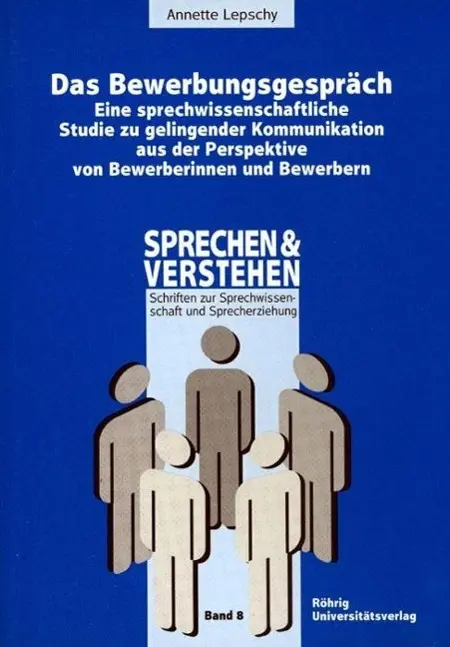 Cover: 9783861100638 | Lepschy, A: Bewerbungsgespräch | Annette Lepschy | Taschenbuch | 1995