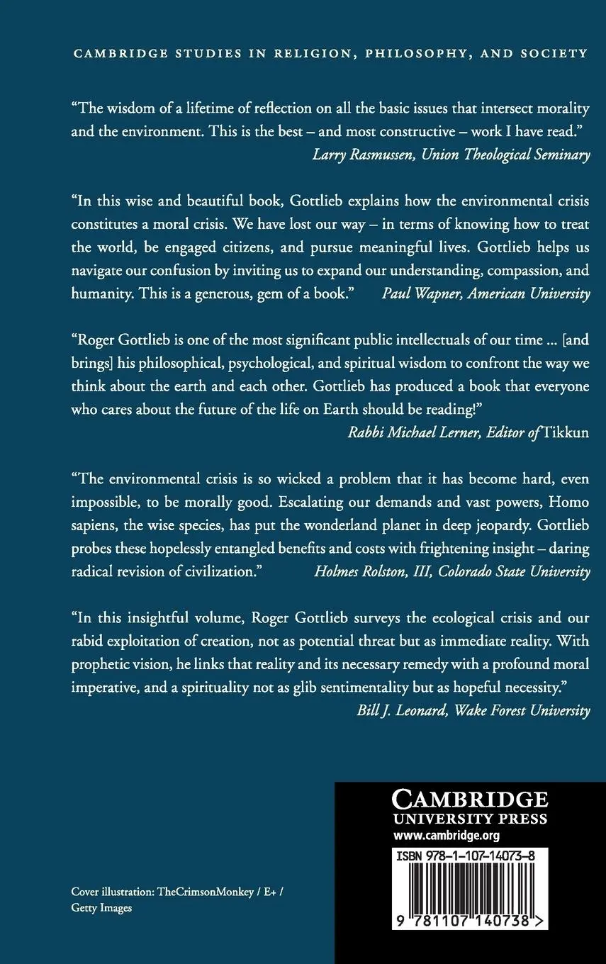 Rückseite: 9781107140738 | Morality and the Environmental Crisis | Roger S. Gottlieb | Buch