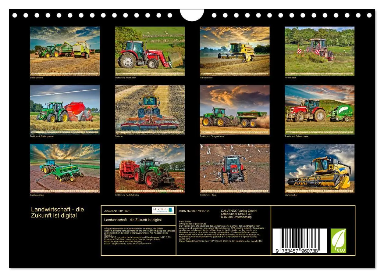 Bild: 9783457960738 | Landwirtschaft - die Zukunft ist digital (Wandkalender 2026 DIN A4...