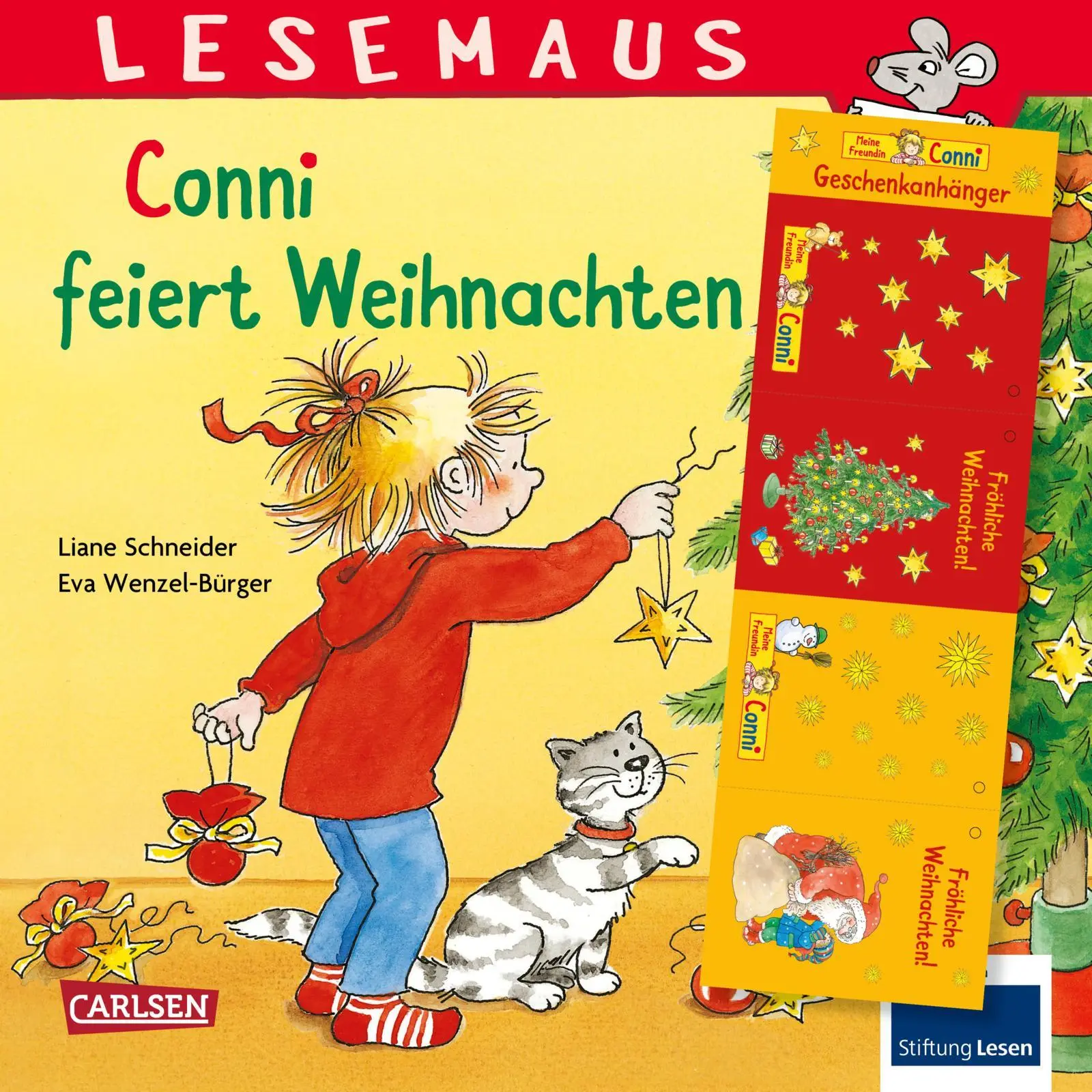 Cover: 9783551080738 | LESEMAUS 58: Conni feiert Weihnachten | Liane Schneider | Taschenbuch