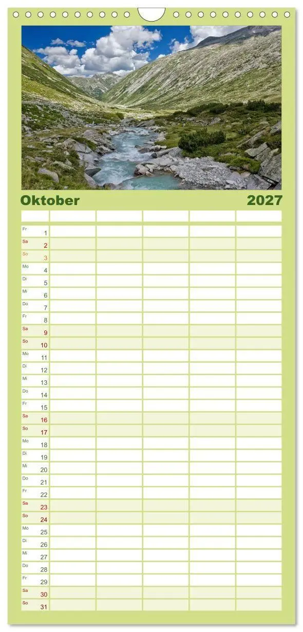 Bild: 9783594340738 | Familienplaner 2027 - Im Süden von Österreich mit 5 Spalten...