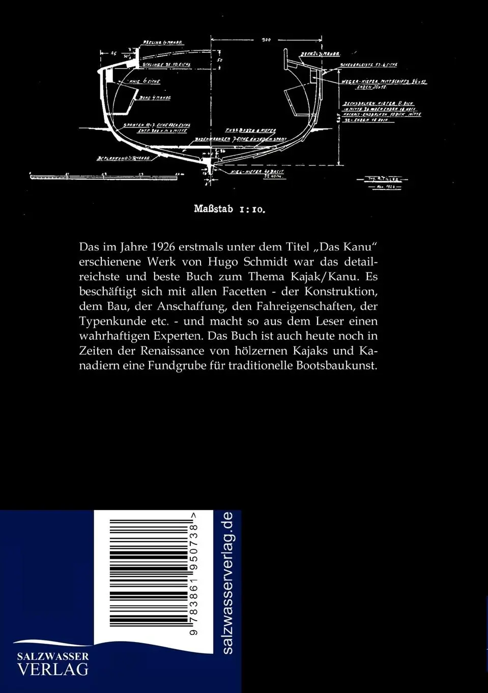 Rückseite: 9783861950738 | Kajaks und Kanadier in traditioneller Holzbauweise | Hugo Schmidt