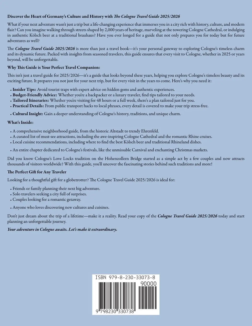 Rückseite: 9798230330738 | Cologne Travel Guide 2025/2026 | Joshua C. Edwards | Taschenbuch