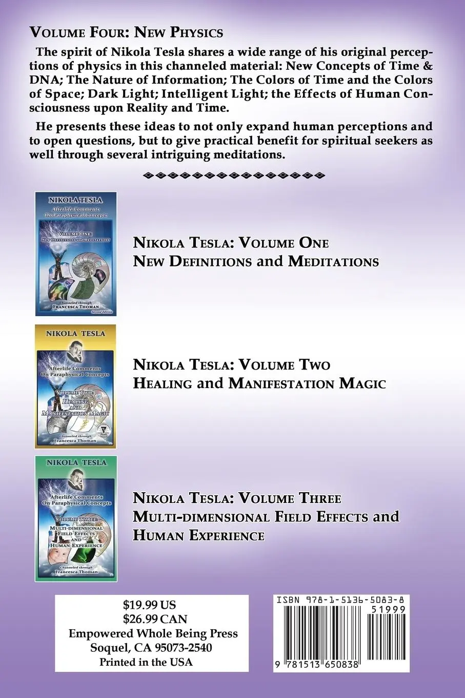 Rückseite: 9781513650838 | Nikola Tesla | Francesca Thoman | Taschenbuch | Englisch | 2019